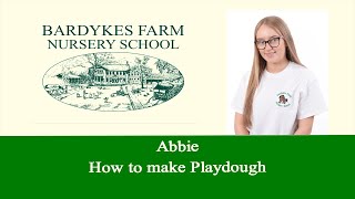 Make Playdough with Abbie