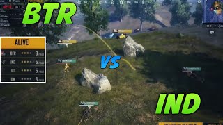 IND vs BTR vs SYNERGY Last Circle Fight | BTR  Last Circle Fight | PMCO Global Prelims