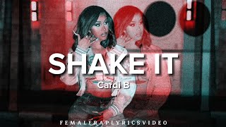 Cardi B - Shake It (Verse - Lyrics)