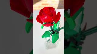 I built A ROSE OUT OF LEGO! - Day 3 of building a LEGO set every day for 7 days! #shorts #lego