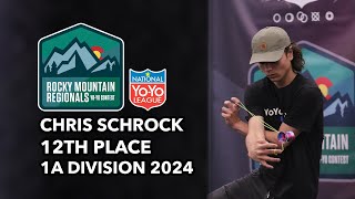 Chris Schrock — 1A Final — 12th Place — Rocky Mountain Regionals 2024 Yo Yo Contest