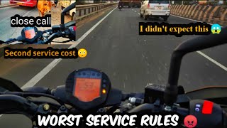 ktm duke 250 bs6 second service cost 🤒 | hate this f**k service rules 😡 | in tamil | Aji&Dev vlogs