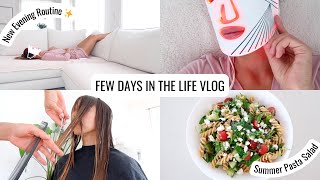 VLOG | New Evening Routine, Cutting My Hair & Red Light Therapy | Annie Jaffrey