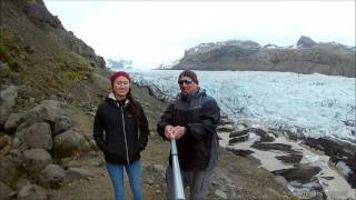 Glaciers in Iceland, hiking and camping. Lightdow 4K Diving Sport Action DV Camera