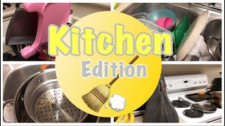 Kitchen Clean With Me | Speed Clean | 2019