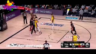 Lebron james Anthony Davis Javale Mcgee Rebound Vs 1 Portland Player