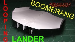 How To Make an Easy Boomerang Paper Airplane, BEST paper planes in the world