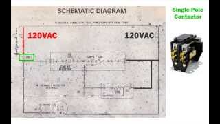 HVAC condenser - how to read AC schematic and wiring diagram - air condition howto