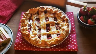 Making Rhubarb Strawberry Pie From Scratch | Spend a Slow Afternoon With Me