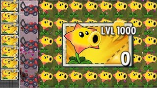 Plants vs Zombies 2 Hack - Starfruit LEVEL 1000 Power-Up! vs All Zomboss | Hoa quả nổi giận 2