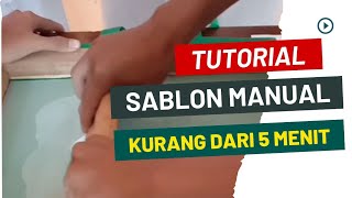 TUTORIAL SABLON MANUAL | BEGINI CARANYA‼️