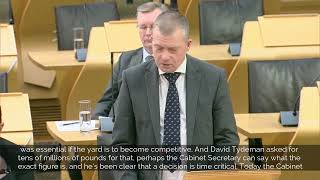 Graham Simpson MSP responds to Ministerial Statement about Ferguson Marine