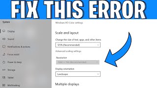 How To Easily Fix Screen Resolution Problem Windows 10 (2024) | Display Resolution Greyed Out