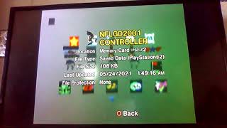 NFL GameDay 2001 PS2 Save Icons (Old Version)