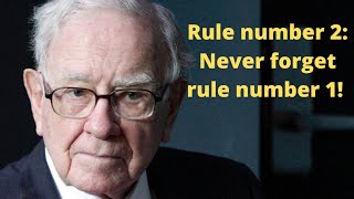 Two rules of investing according to Warren Buffett