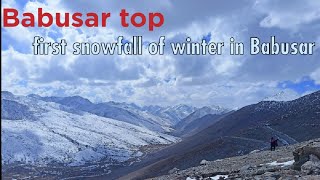 Babusar top snowfall | Babusar top Road | Naran kaghan