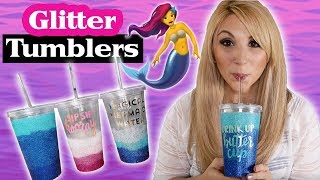 Episode 8 - DIY Mermaid Ombre Glitter Tumbler Tutorial