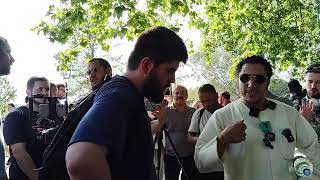 Ex Muslim Kaan debates Shamsi #speakerscorner