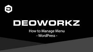 How to Manage Menu - WordPress