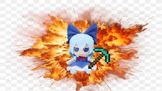 Patchouli blows up Cirno (in minecraft)