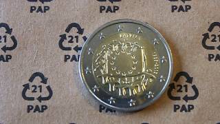 1,000,000 coins only, 2 Euro Latvia coin, 30th Anniversary of the EU flag video