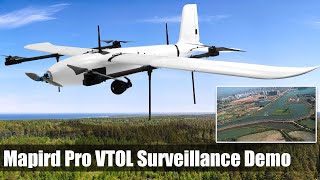 Mapird Pro Long Range VTOL Drone Surveillance Demo