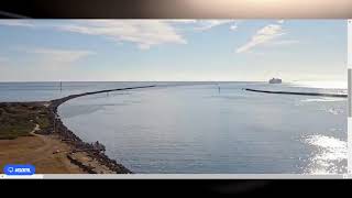 Live Departure of Cruise Ship "Pacific Explorer" From Port Adelaide South Australia.