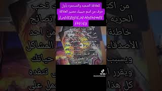 للعلاقة الصعبه والمستمره بأول حرف من اسم حبيبك مصير العلاقة /ا/ه/ط/م/ف/ش/ذ/ج/ز/ك/س/ق/ث/ظ/#تاروت_يومى