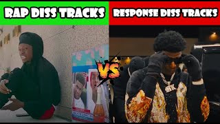 RAP DISS TRACKS VS RESPONSE DISS TRACKS 🔥