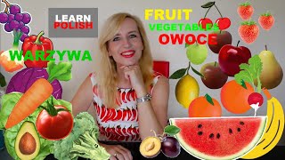 LEARN POLISH (A1): OWOCE I WARZYWA (FRUIT AND VEGETABLES)/ ENGLISH SUBTITLES