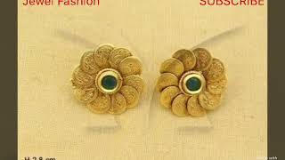 Latest Big Ear Top Earrings Gold Ear Studd Earrings Designs