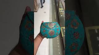 کیف مجلسی فیروزه کوبی شیک و زیبا-beautiful bag