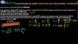 Zadania z fizyki - fpz110 - Solenoid