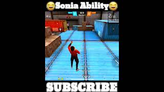 Sonia Character Ability 🔥 Free Fire New Character Sonia Ability Test 😂 #shorts #shortsfeed #Wff007