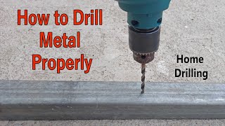 How to Drill Metal Properly. The Right way. Home drilling