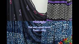 Mul mul cotton sarees