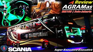 Bus Agra Mas SDD BM 105 Scania K410 | Review Bus Agra Mas Double Decker Solo Jakarta