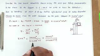 Theory of structures solved problem | deflection | thickness of wall / pole | structural analysis