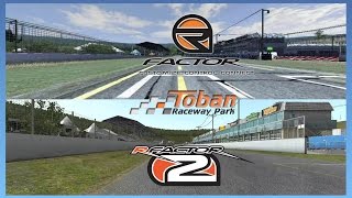 rFactor vs rFactor 2 - Toban Raceway Park (ISI Base Content) (Graphic Comparison)