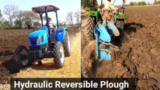 Hydraulic Reversible Plough working with different tractors | Tractors ki duniya