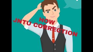 How  jntu correction of exames