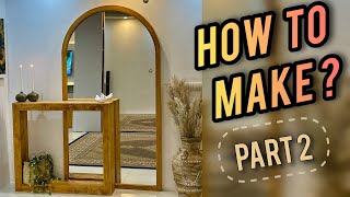 Hot to make wooden mirror frame! Part 2    #woodworking, #woodenfurniture