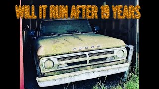 ABANDONED 1970 Dodge D-100 First Start In 19 Years. WILL IT RUN&DRIVE