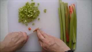 Comment preparer de la rhubarbe - How to prepare rhubarb