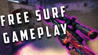 FREE TO USE CSGO SURFING GAMEPLAY!