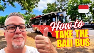 🇮🇩How to BALI BUS and VISIT UBUD | Sunday Market, Dough Darlings & Taco Casa