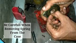 How to install recoiling spring in chainsaw