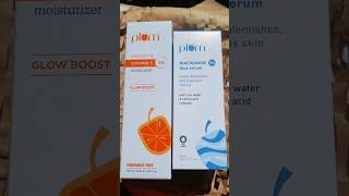 Unboxing Plum sale 2 products @699 plum 5% vit c moisturizer niacinamide serum  #shorts #skincare