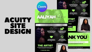 DIY Acuity Site Design Tutorial in Canva | Makeup Artist