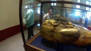 Gold Mask and Sarcophagus of Tutankhamun